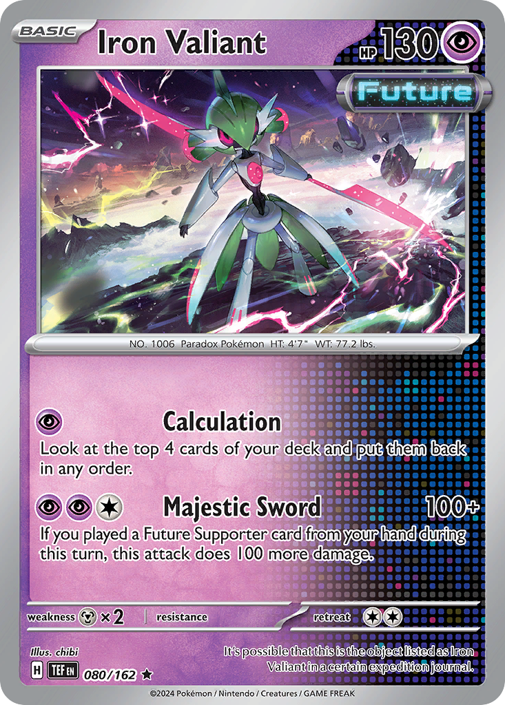 Temporal Forces Holo Iron Valiant #80/162